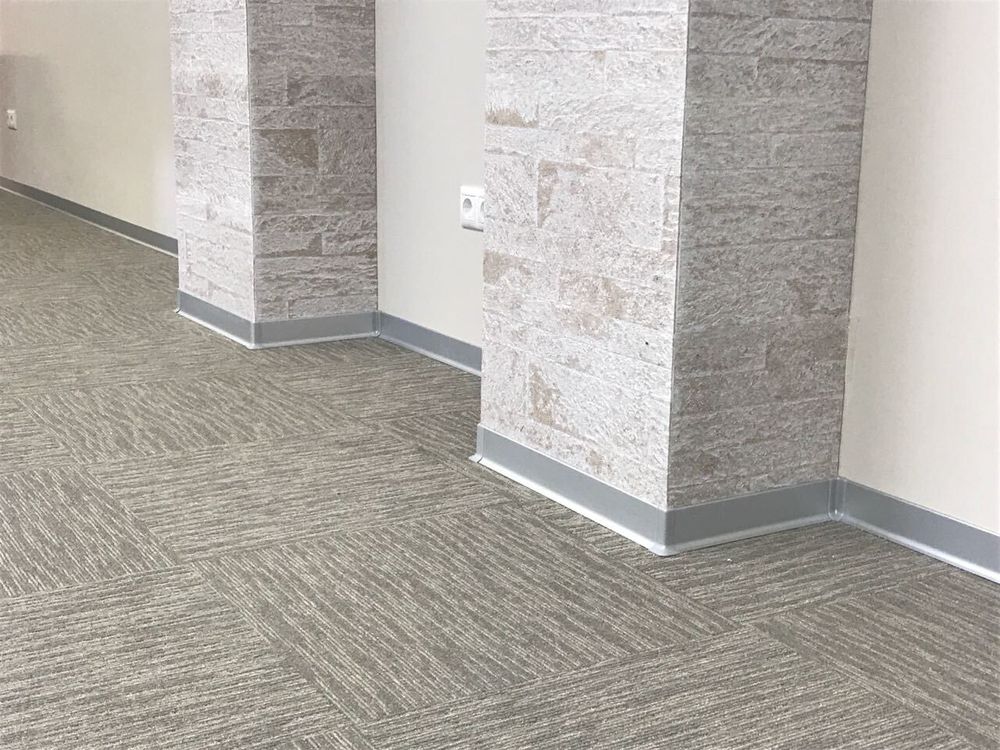 Плинтус алюминиевый Русский Профиль, 2500x12x80 мм