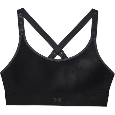Теннисный бюстгальтер Under Armour Womens Infinity Mid Printed Bra - black
