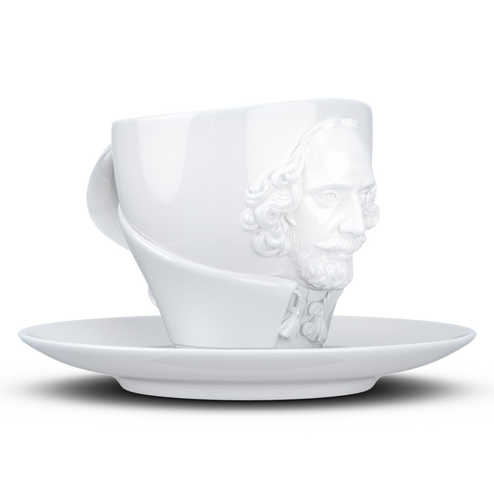 Чайная пара talent, william shakespeare, 260 мл, белая