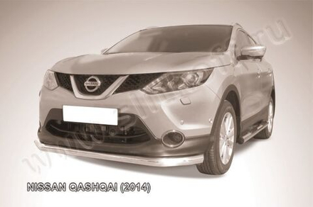 Защита переднего бампера (нержавейка) Nissan Qashqai (2013-2019) d76