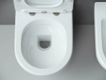 Унитаз подвесной Ceramica Nova Metropol CN4002_1001M_1000 безободковый, с крышкой микролифт, с инсталляцией и белой кнопкой хром матовый