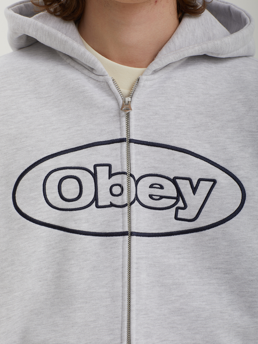 Мужская Толстовка Obey Oval Extra Heavy Zip