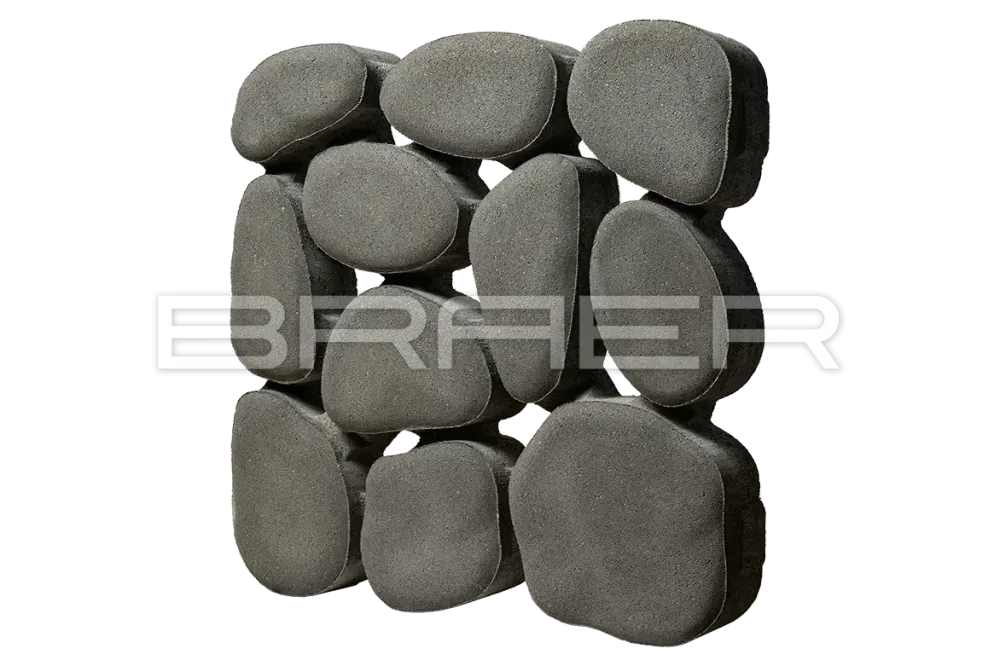 Газонная решётка Braer Грин Галет, Серый, h=80 мм