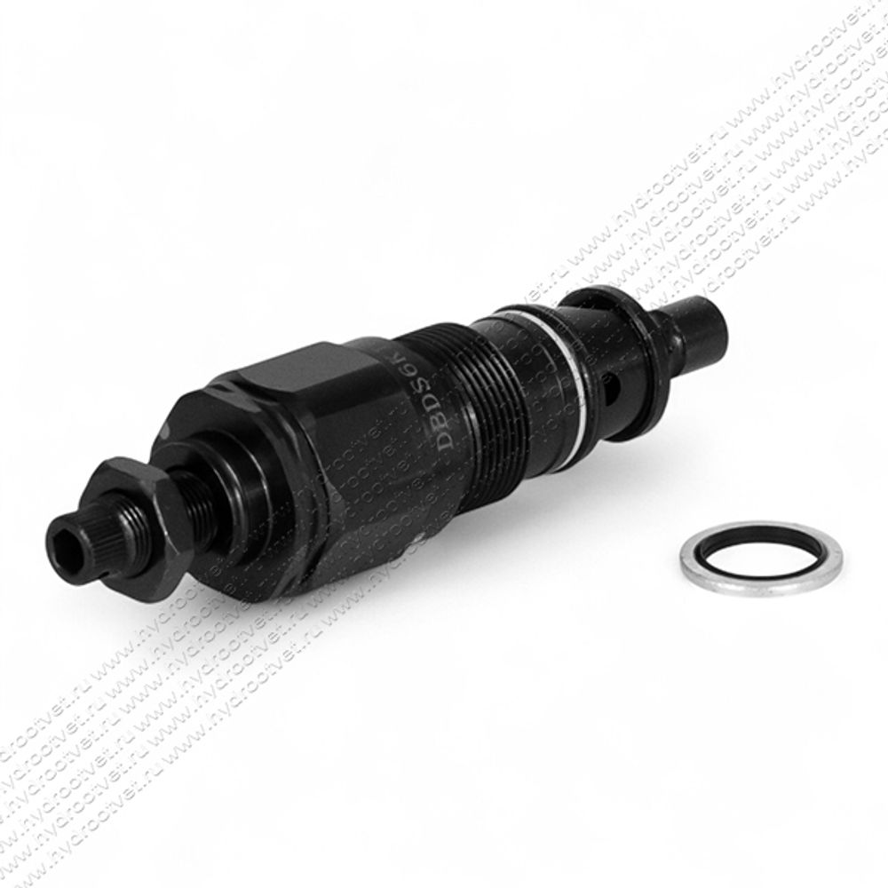 DBDS6K1X/50 - Предохранительный клапан прямого управления Ду6, давление регулировки до 50 бар, тип монтажа - встраиваемый, элемент регулировки S = винт