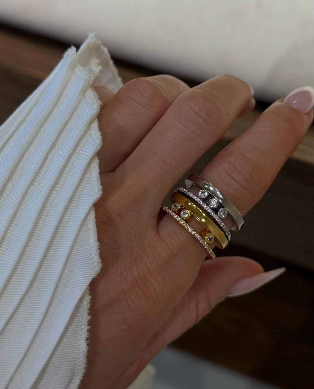 Кольцо Monika silver