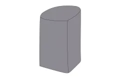 Защитный чехол на два стула 68×68×83 см, цвет серый