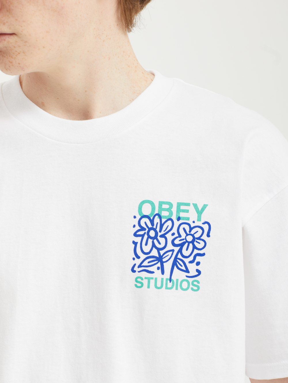 Мужская Футболка Obey Grown With Love