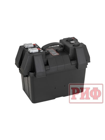 Бокс аккумуляторный 2xUSB, 1x12В, вольтметр с индикацией (424х251х306 мм)