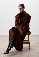 Тренч из натуральной замши