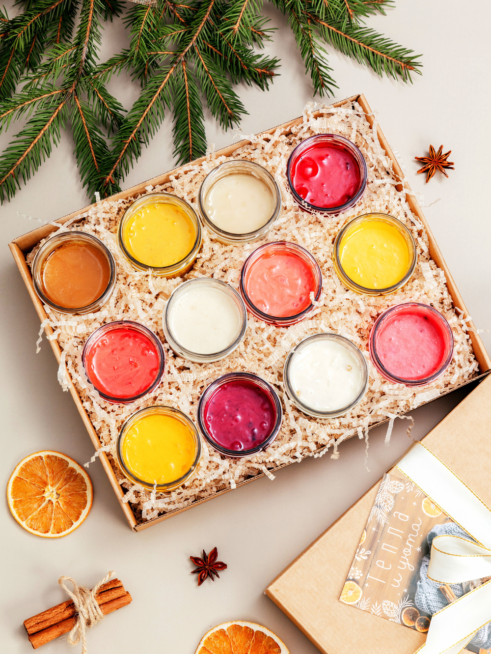 Набор из 12 баночек крем-мёда "Фантазия вкуса"