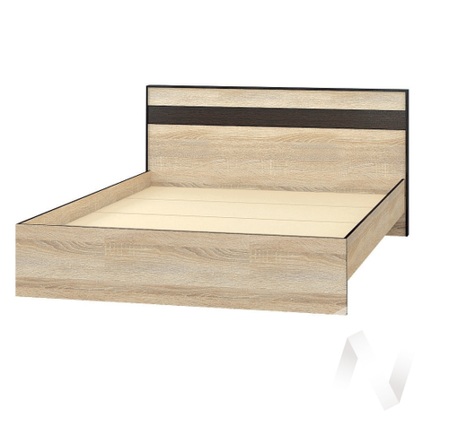 Корпус кровати 1;6м ЛК-2 Спальня Лирика (дуб сонома/венге)