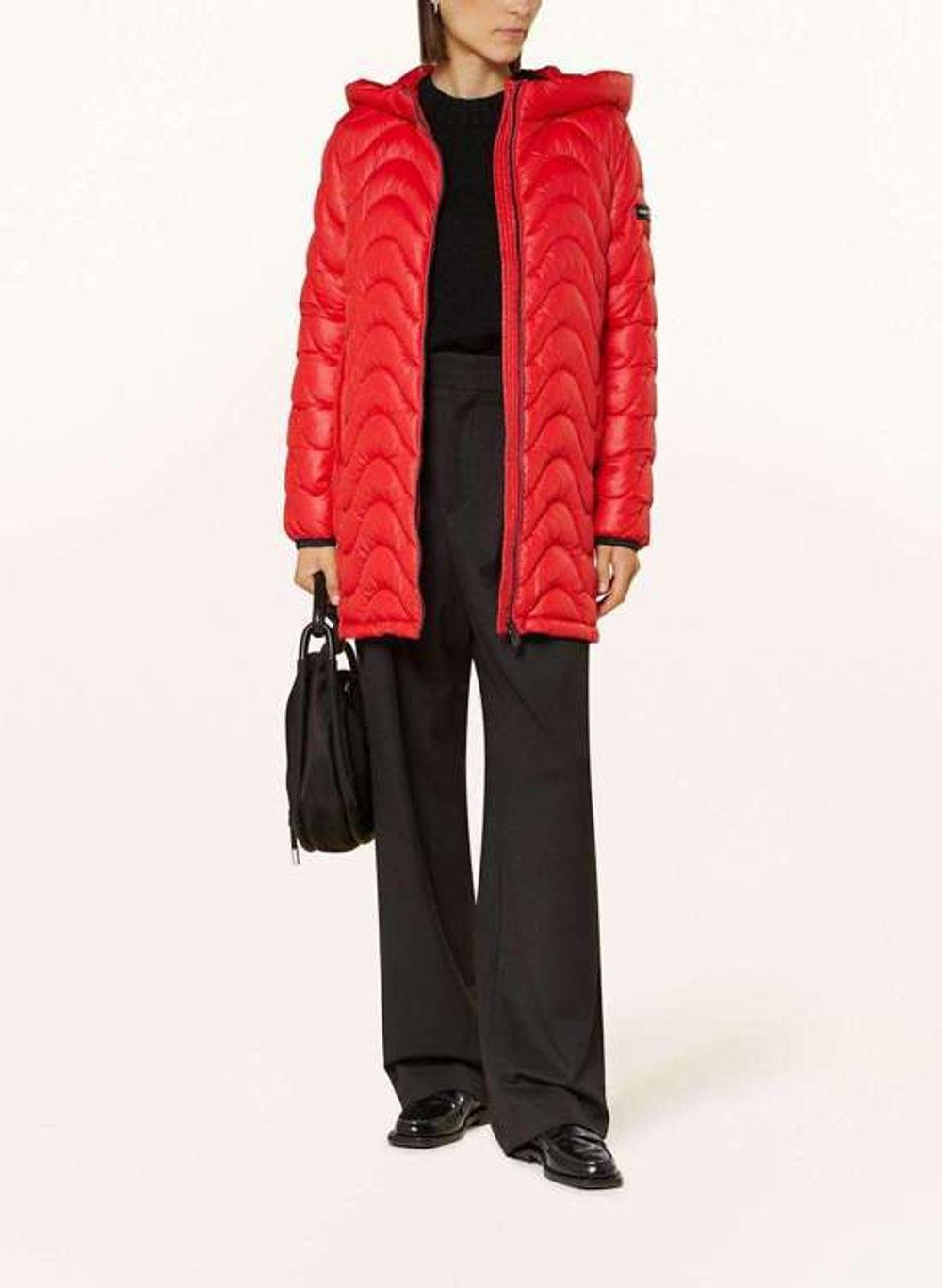 Пальто Frieda Freddies 3733 красный волна прострочки