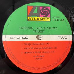 Винтажная виниловая пластинка LP Emerson, Lake and Palmer Trilogy (Japan 1976) (Obi) The Sheriff