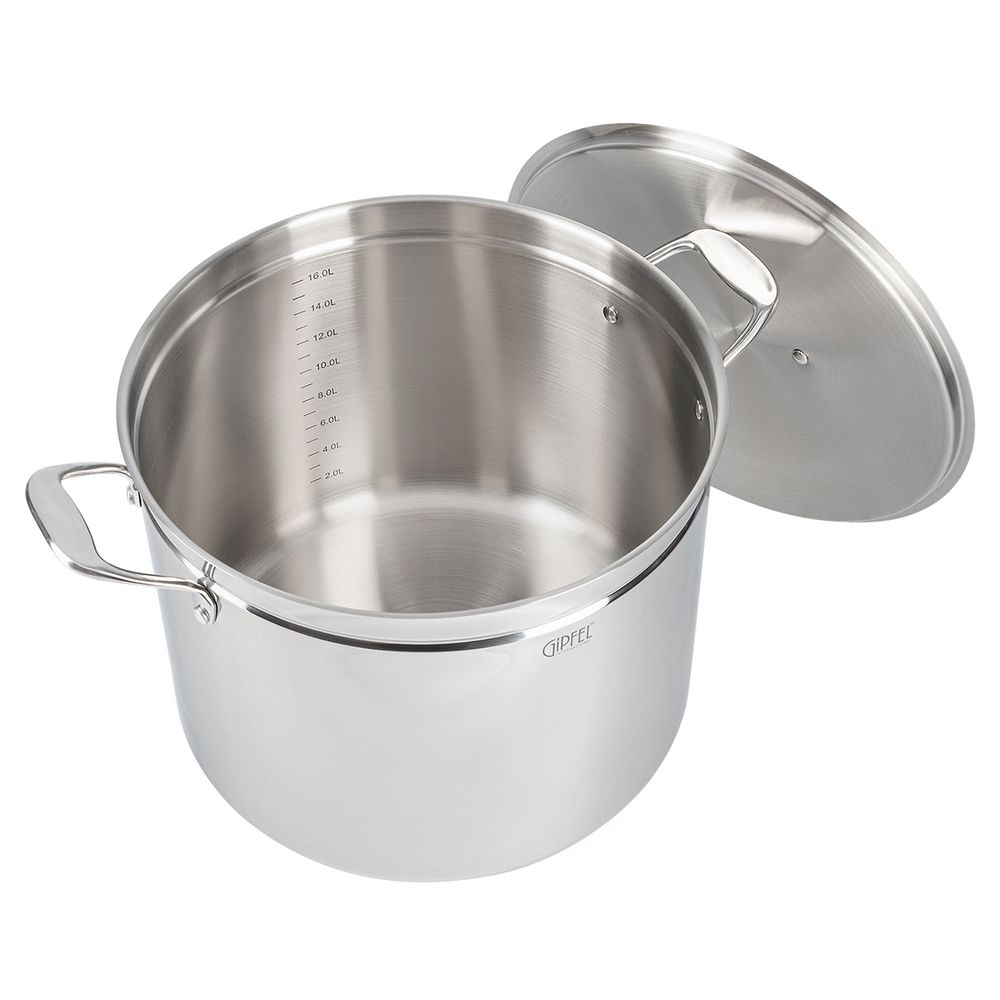 Кастрюля из нержавеющей стали Gipfel Grande 51704 32 см / 20 л