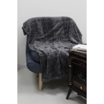 Плед 180*200см «Pompon», цвет графит, микрофлис, 240 гр/м²