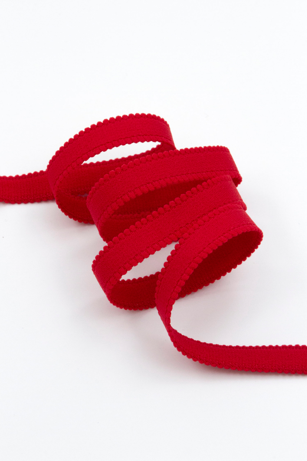 Резинка бретелечная красная матовая ширина 10 мм  без учета фестона Lauma (Латвия)