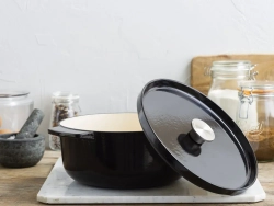 KitchenAid Чугунная кастрюля 22 см 3,3 л черная