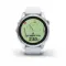 Garmin epix Pro (Gen 2) Standard Edition 42 мм, серебристый корпус, белый ремешок