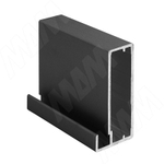 Профиль рамочный широкий, 45х20х8, черный, L-3000 (анод)