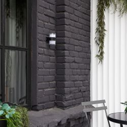 ULU-P22B-2x5W-4000K IP65 BLACK Светильник светодиодный уличный. Архитектурный накладной. Белый свет 4000K. Корпус черный. TM Uniel