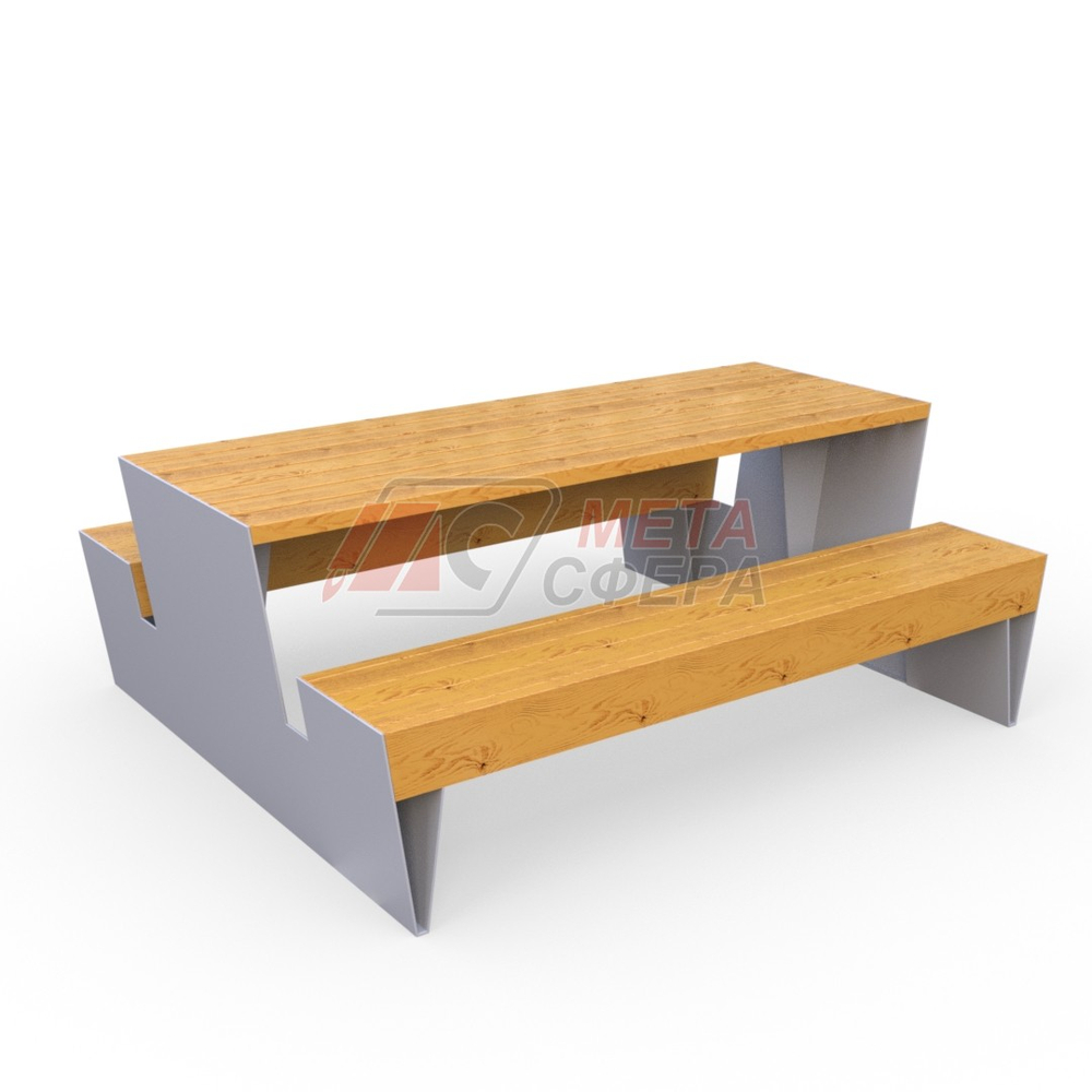 Стол уличный Терон с лавками