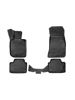 Коврики в салон для BMW Series 3 G20, 2019- седан, 4шт. (полиуретан) ELEMENT3D02308210K