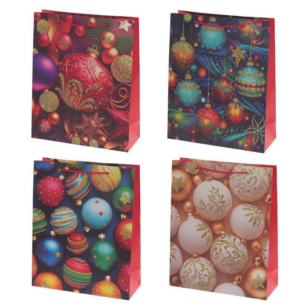 GAEM Пакет подарочный (бумага 210г/м2, блок микс 12шт), L31 W12 H40 см, 4в.