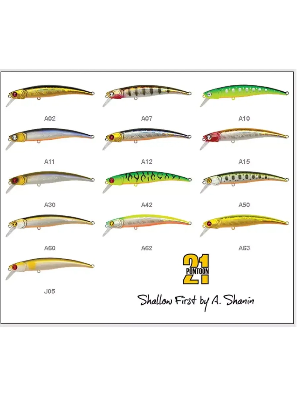 Воблер Shallow First 70SP-SR J05 70мм. 4.35 гр. 0.3-0.8 м.