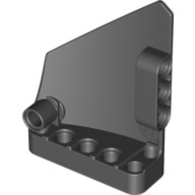 Lego Панельный обтекатель # 14 большой короткий гладкий сторона B (черный) 64680 / 4558740