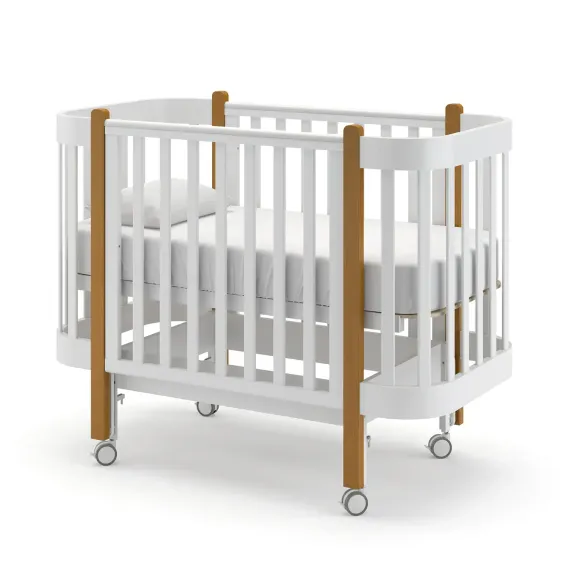 Детская кроватка с продольным маятником Гандылян Молли Белая