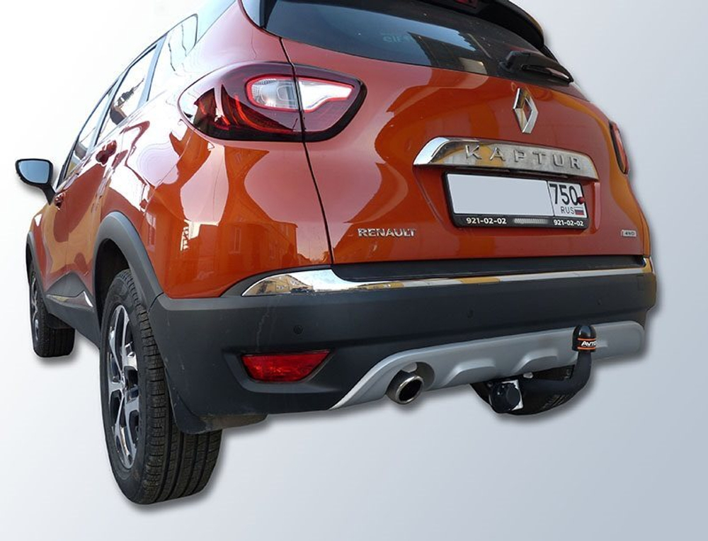 Фаркоп для Renault Kaptur (2016-) (без электрики) (паспорт и сертификат) AvtoS.RN14