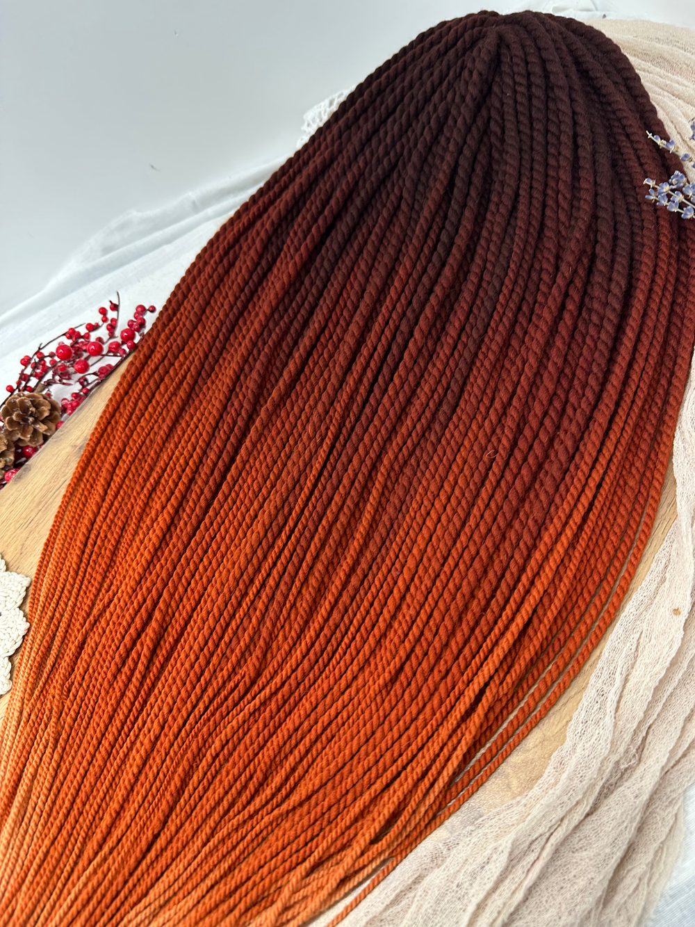 Сенегальские косы из войлока