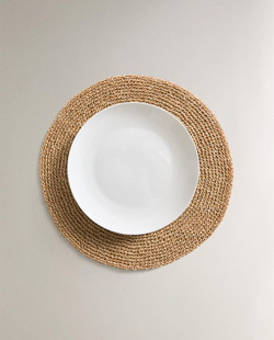 Zara Home сервировочная салфетка из смесовой ткани, диаметр 38 см · 4239/023