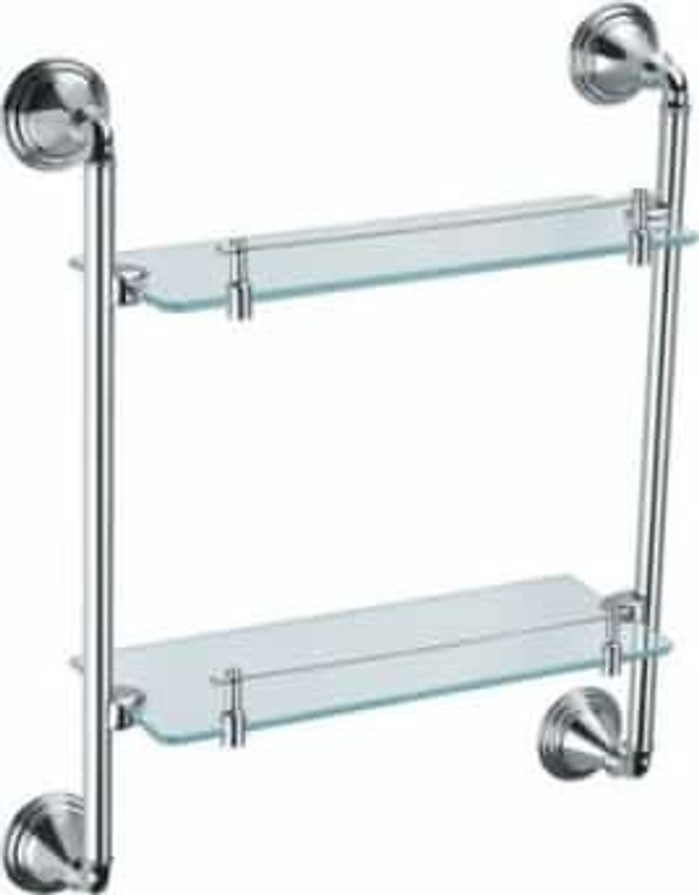 "BEST" Полка стеклянная 2-х этажная FX-71622 (к/к 8)