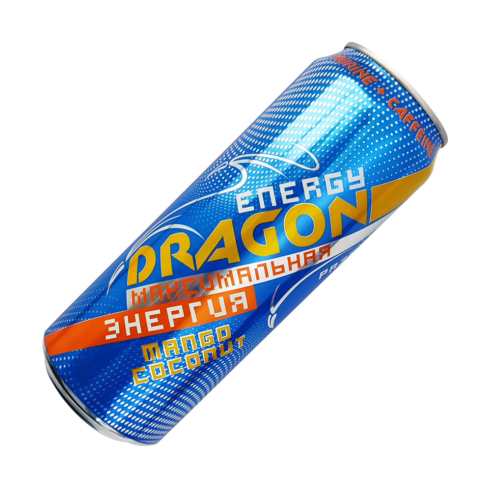 Энергетический напиток Energy Dragon Mango-Coconut 450мл ж/б