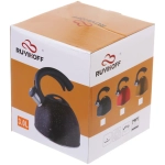 Чайник из нержавеющей стали 3 л «Мрамор» со свистком,микс