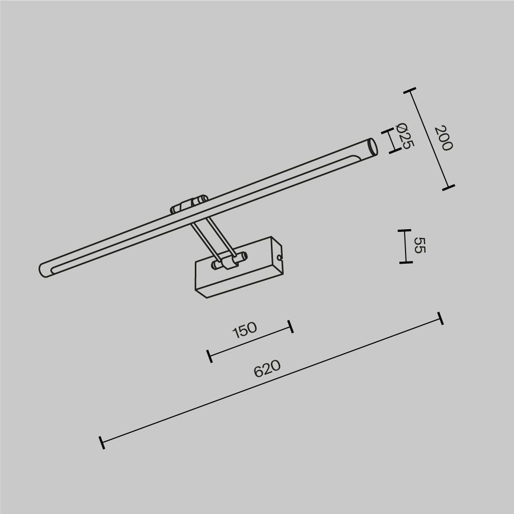 Бра Maytoni   MIR267WL-L14CH3K