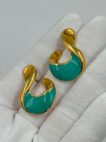 Серьги с бирюзовой эмалью Avon