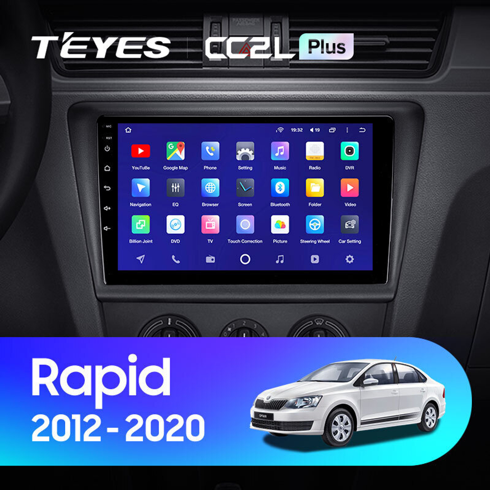 Teyes CC2L Plus 9" для Skoda Rapid 2012-2020