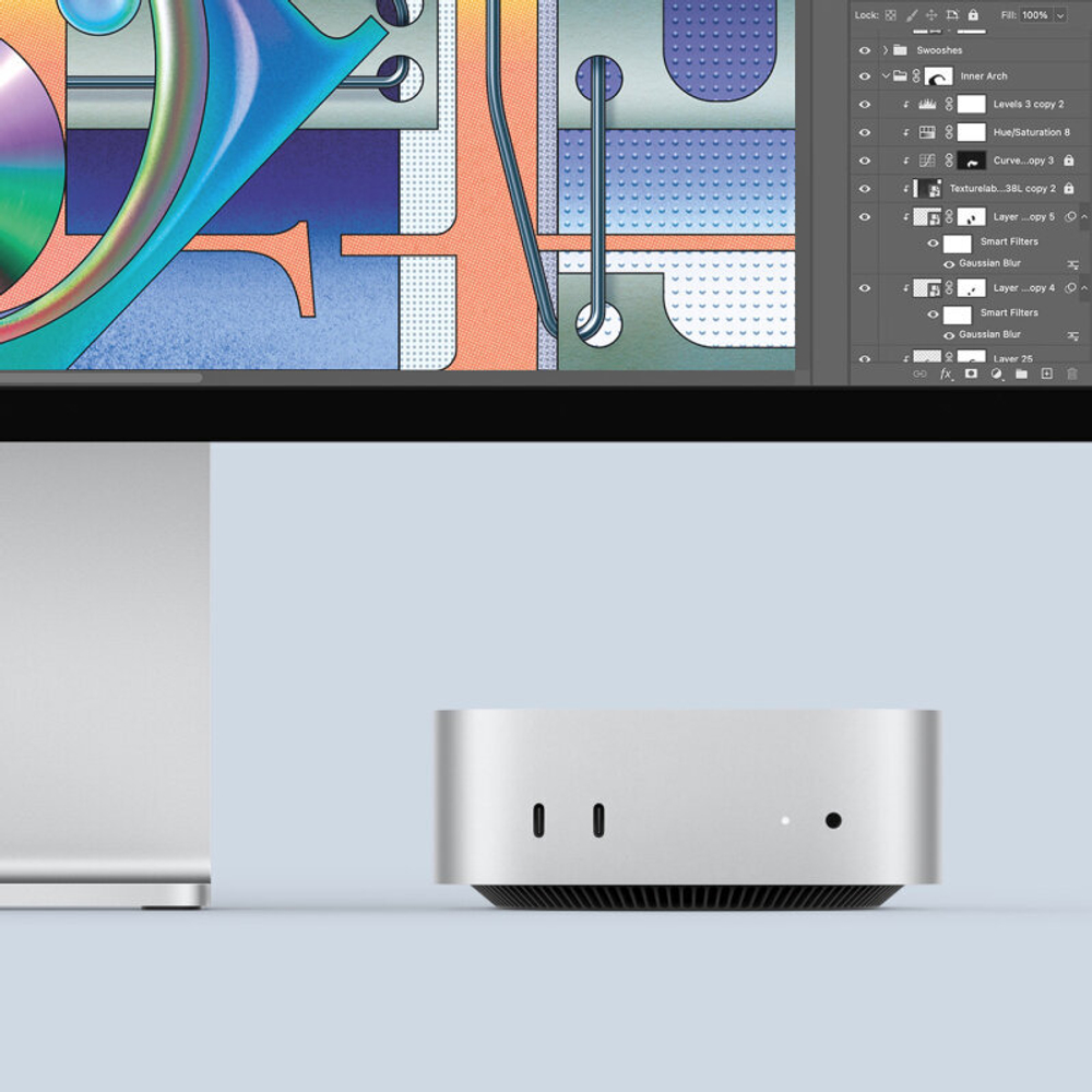 Мини настольный компьютер Apple Mac Mini (M4 10C CPU, 10C GPU, 2024) 16 ГБ, 256 ГБ SSD