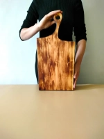 Разделочная сервировочная деревянная доска из кедра