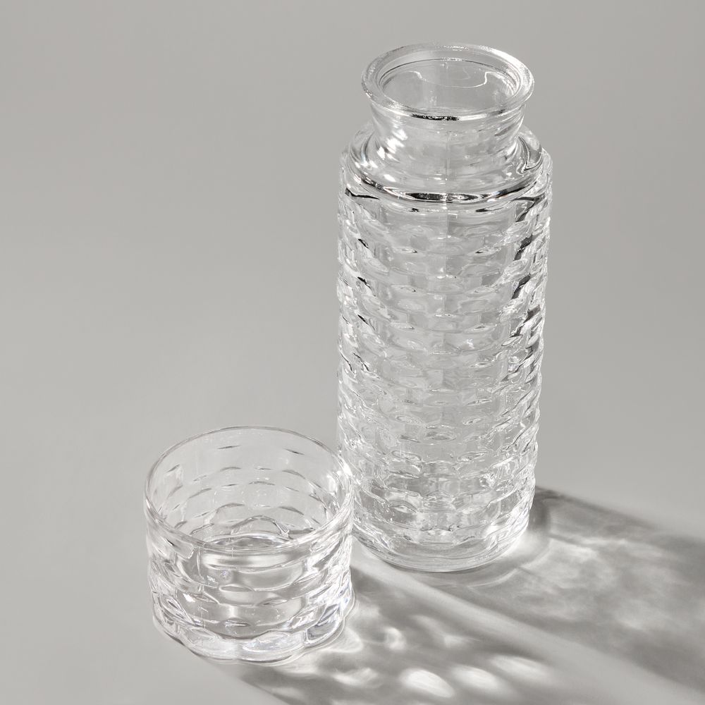 ГРАФИН С КРЫШКОЙ/СТАКАНОМ 8Х22,5 СМ 650/150 МЛ