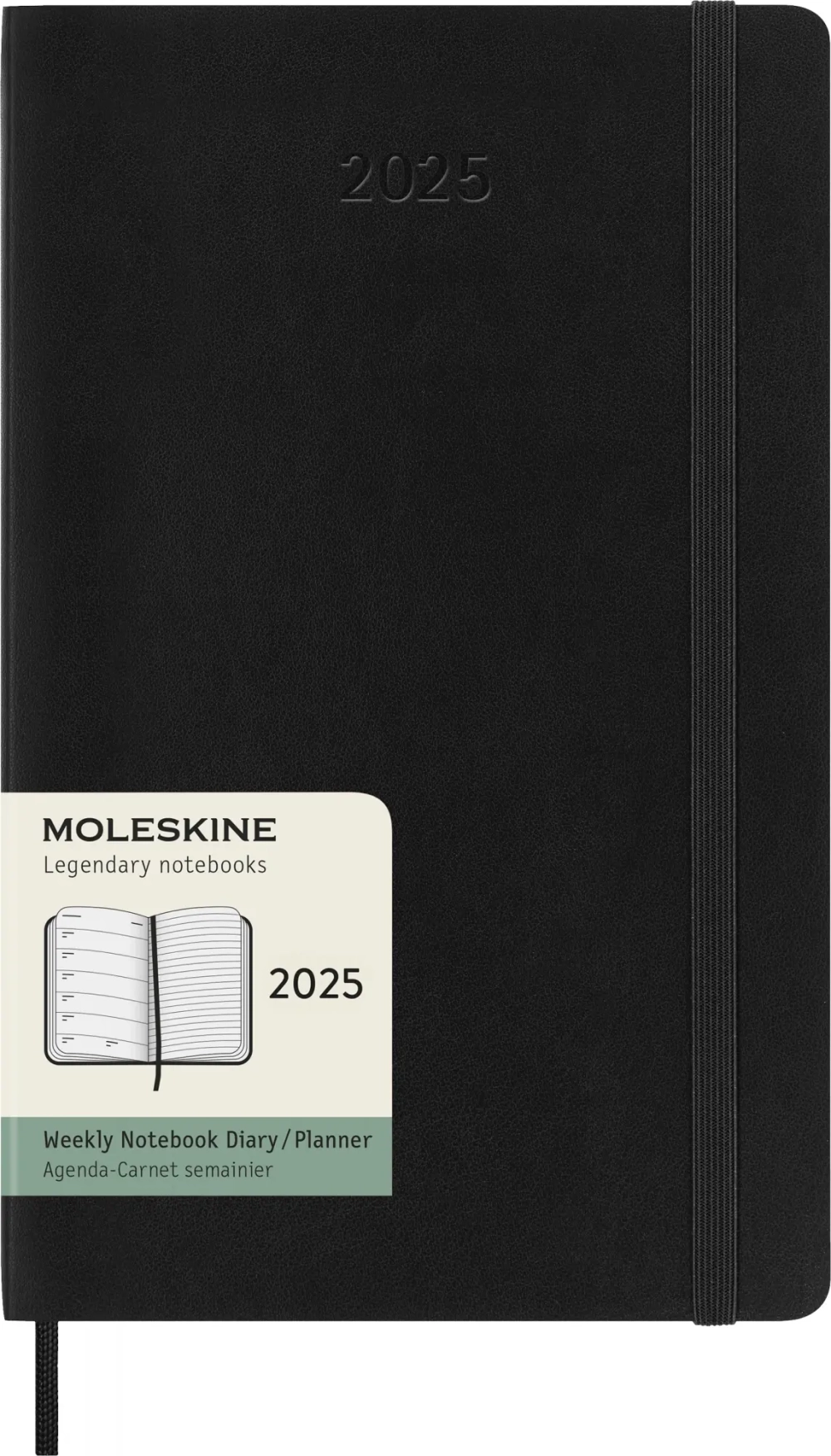 Еженедельник Moleskine (DSB12WN3) Classic Soft WKNT Large 130х210мм 144стр. мягкая обложка черный