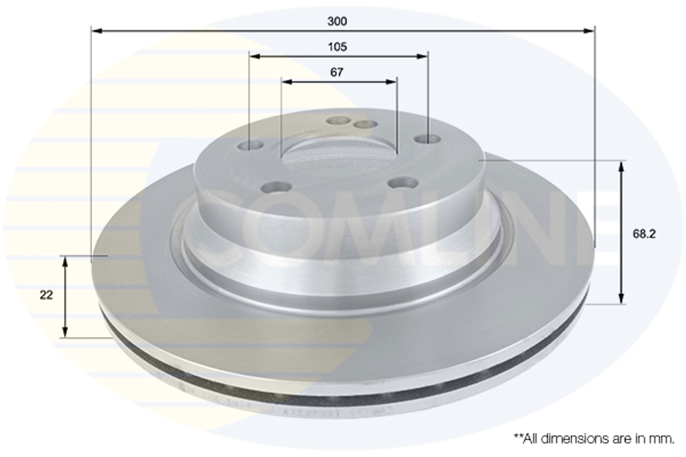 COMLINE - ADC1626V-CML - Brake Disc