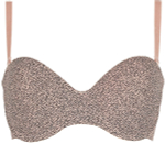 Набор из 2 бюстгальтеров-балконет - черного и леопардового (Размер: 34C) (Цвет: черный с леопардовым)