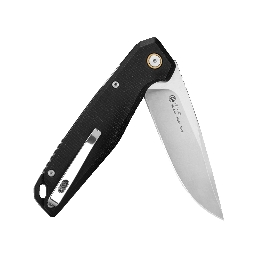 Нож складной Ruike P873-MB микарта черный