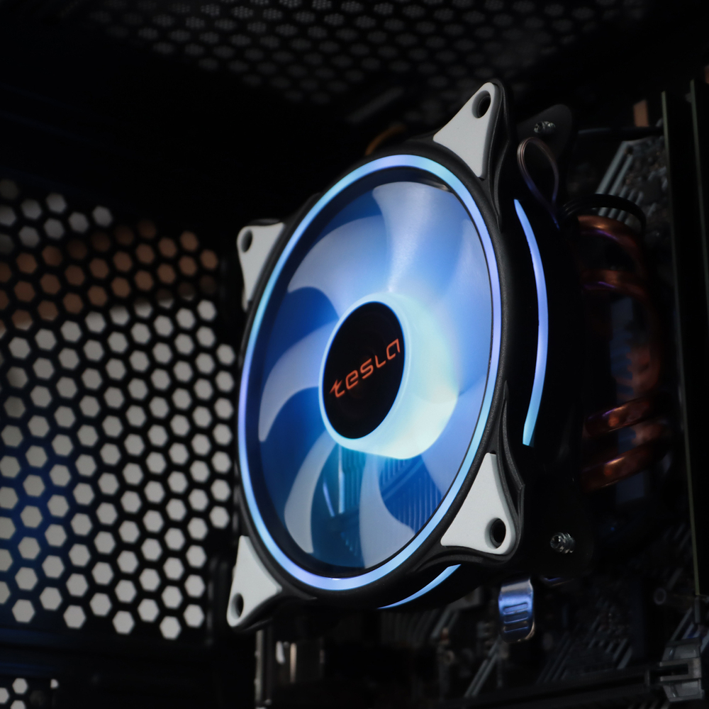 Кулер для CPU TESLA 1040RGB, 1х120мм, 1600rpm, 3-pin, Al+Cu, серебристый-черный-белый/RGB, 51.3CFM, 25.1дБ, 4-PIPE(прямой контакт), TDP 155Вт, INTEL 1700/1200/115x/775/1366, AMD AM5/AM4/AM3(+)/AM2(+)/FM2(+)/FM1/754/940/939 (TSL-1040-RGB)