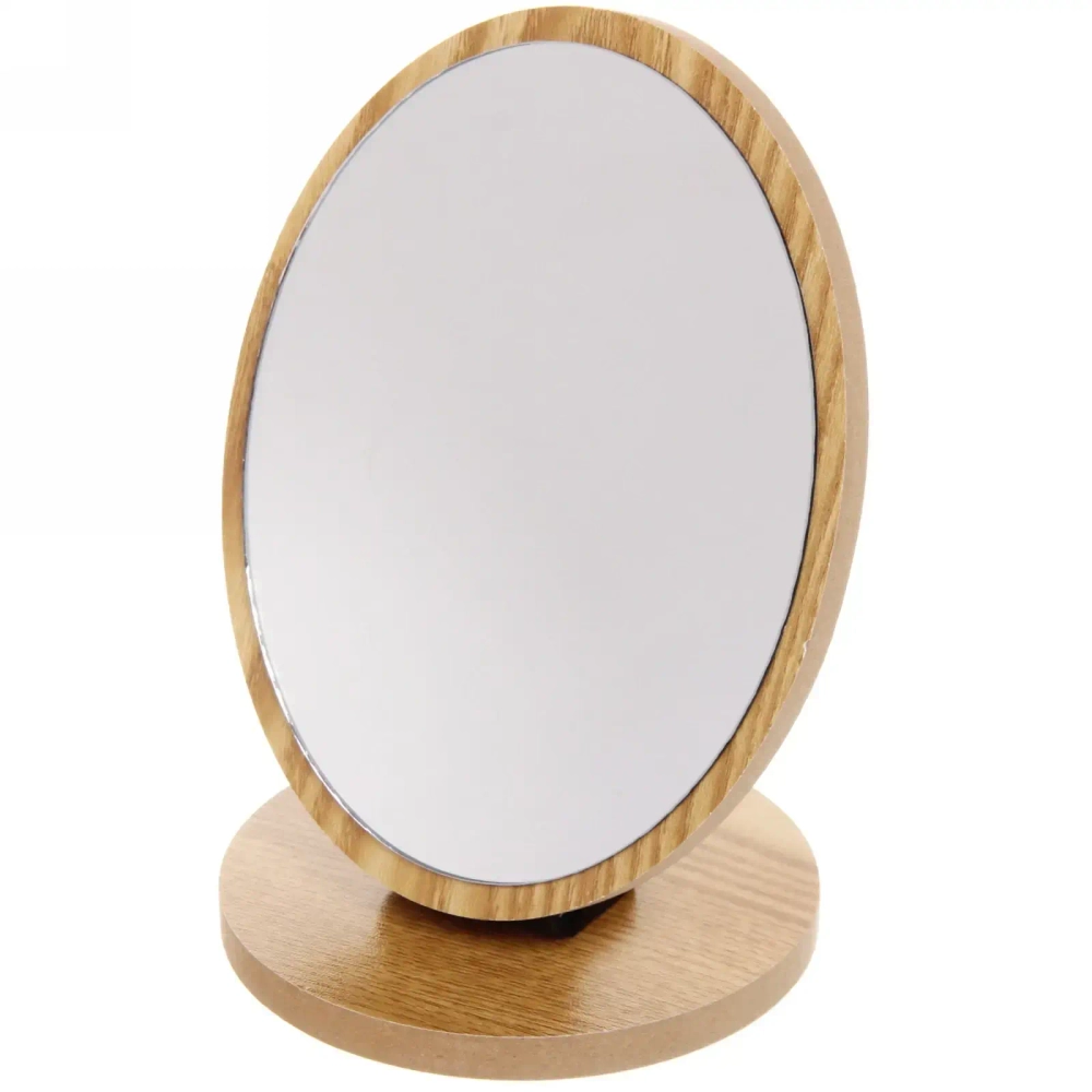 Зеркало настольное в деревянной оправе «High Tech» овал, 12,5*18см