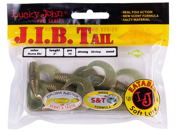 Твистеры съедобные LJ Pro Series J.I.B TAIL 2.0in (5,1 см), цв. T11, 10 шт.