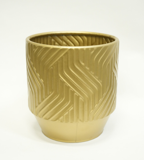 МЕТАЛЛИЧЕСКАЯ ВАЗА РОМБ СРЕД СЕРИЯ МЕЛОДИЯ